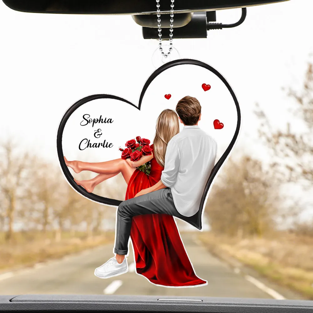 Personalized "My Favorite Place In All The World" Ornament – Perfect Valentine's Day Gift for Couples - Image 5