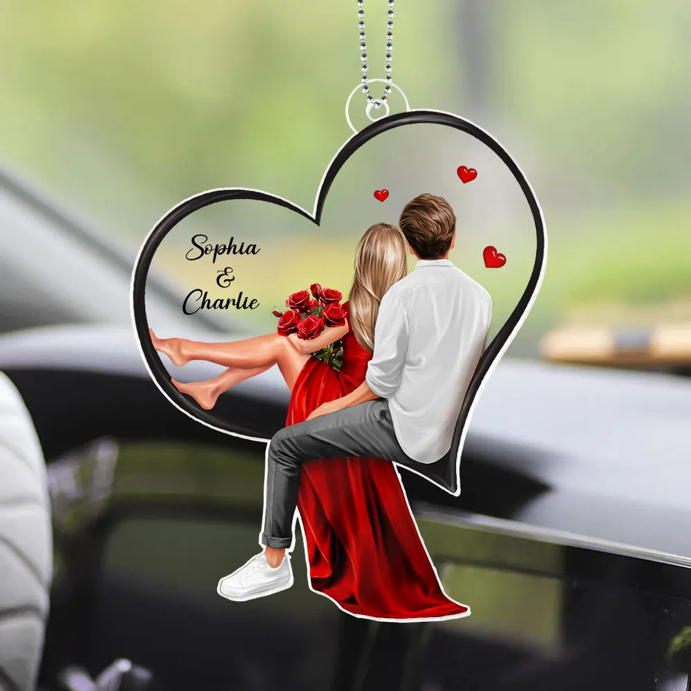 Personalized "My Favorite Place In All The World" Ornament – Perfect Valentine's Day Gift for Couples - Image 6