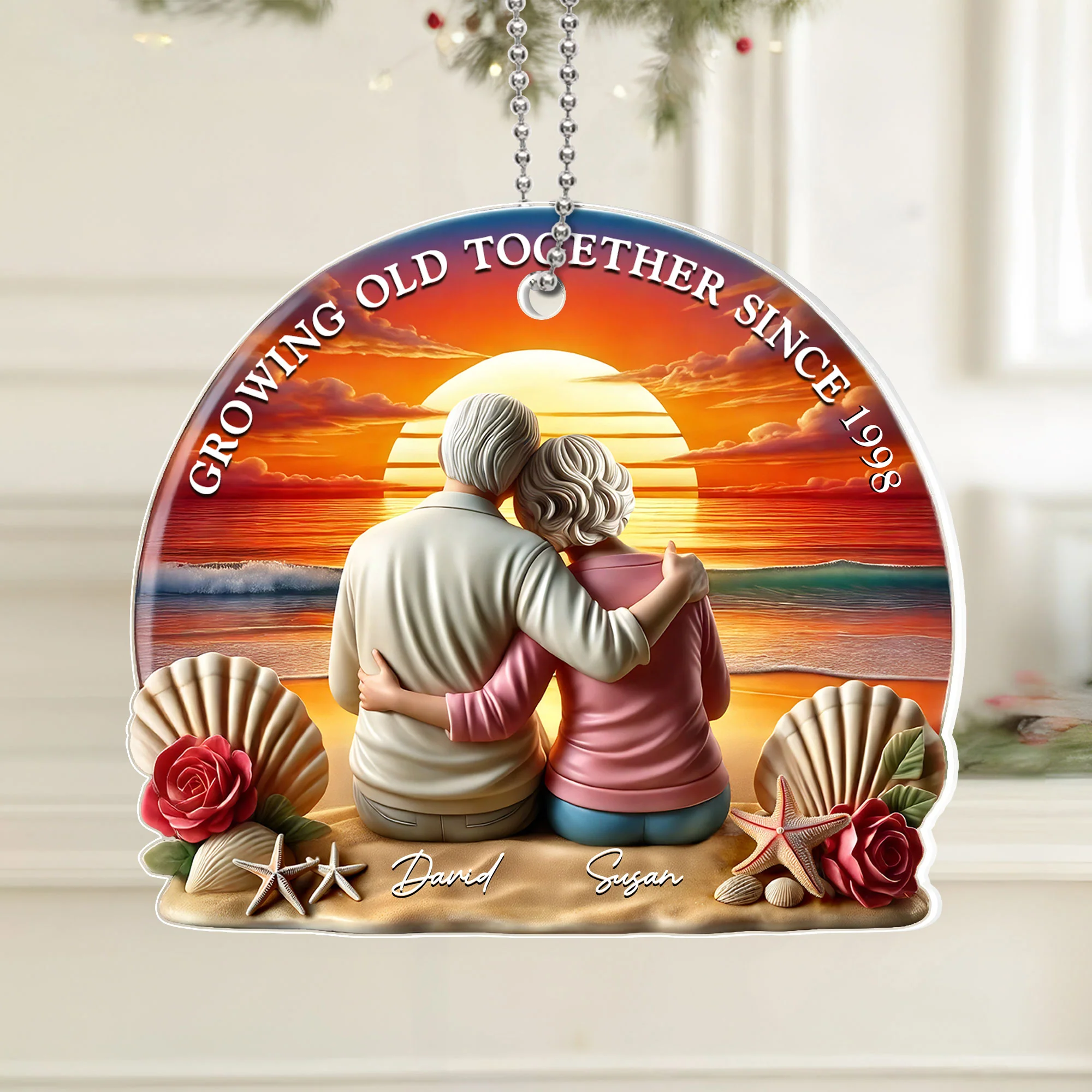 Custom Ornament for Senior Couples - A Heartwarming Gift of Love - Image 3