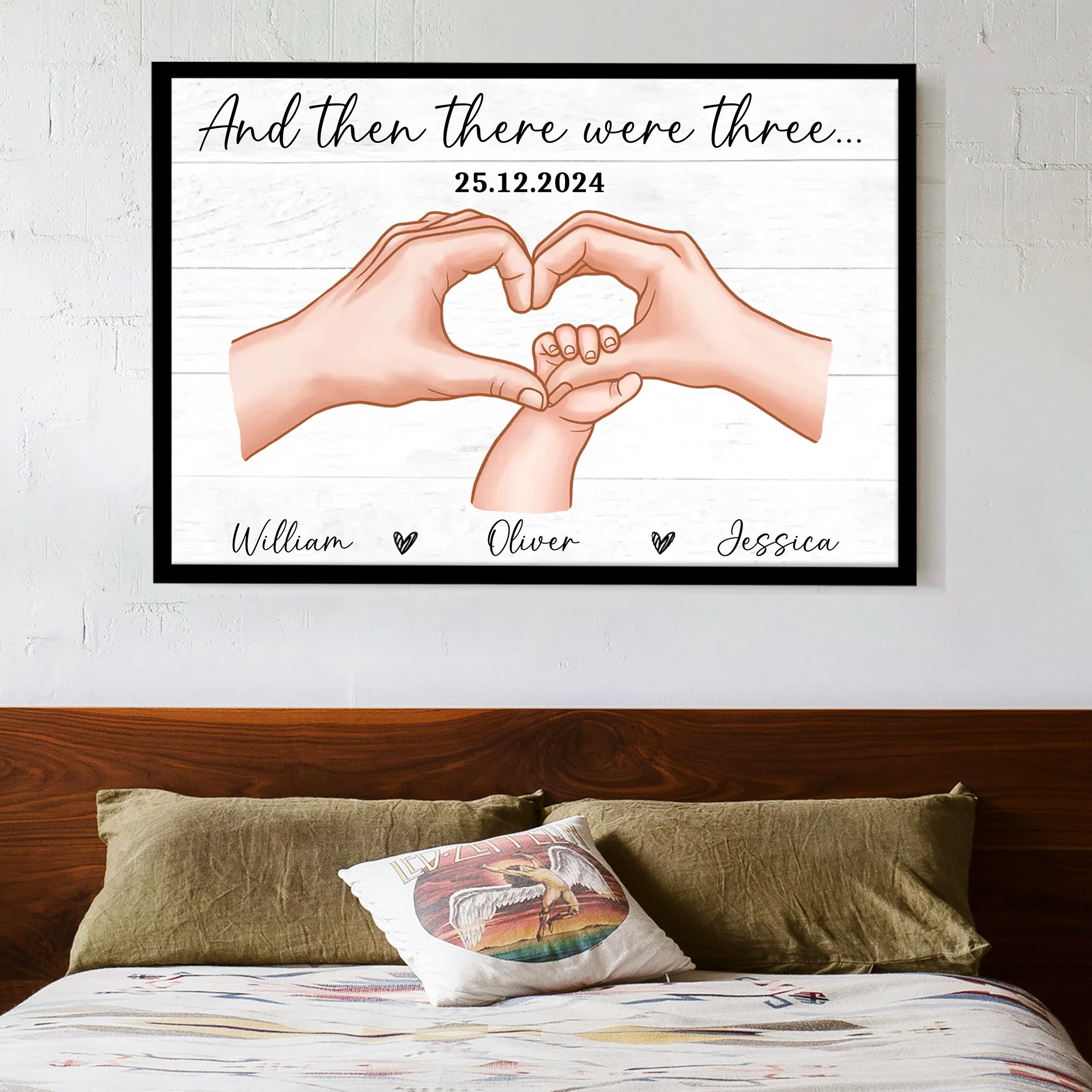First-Time Parents Canvas: A Tribute to Love, Celebrating a Special Moment - Image 3