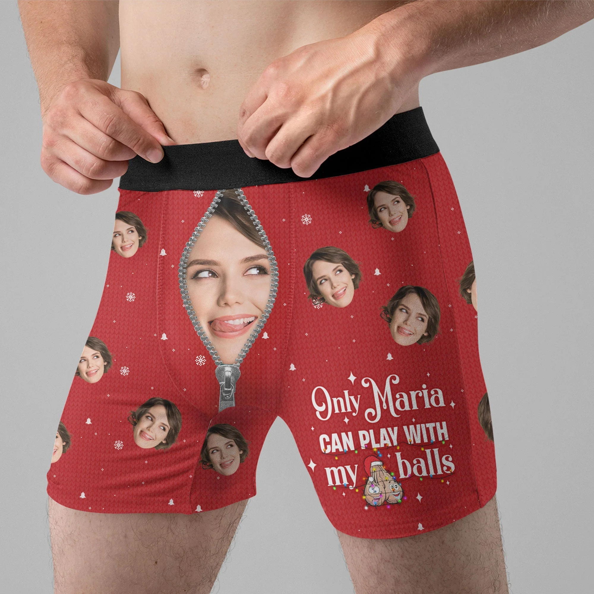 Only Wife Can Play with My Balls – Funny Personalized Boxer Briefs for Him, Perfect Christmas Gift - Image 7