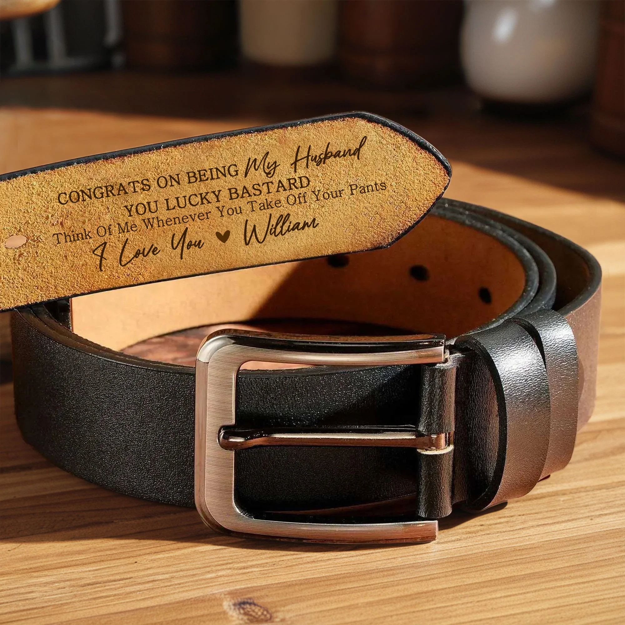 ''Congrats on Being My Husband''——Romantic Anniversary Gift for Husband with Personalized Message