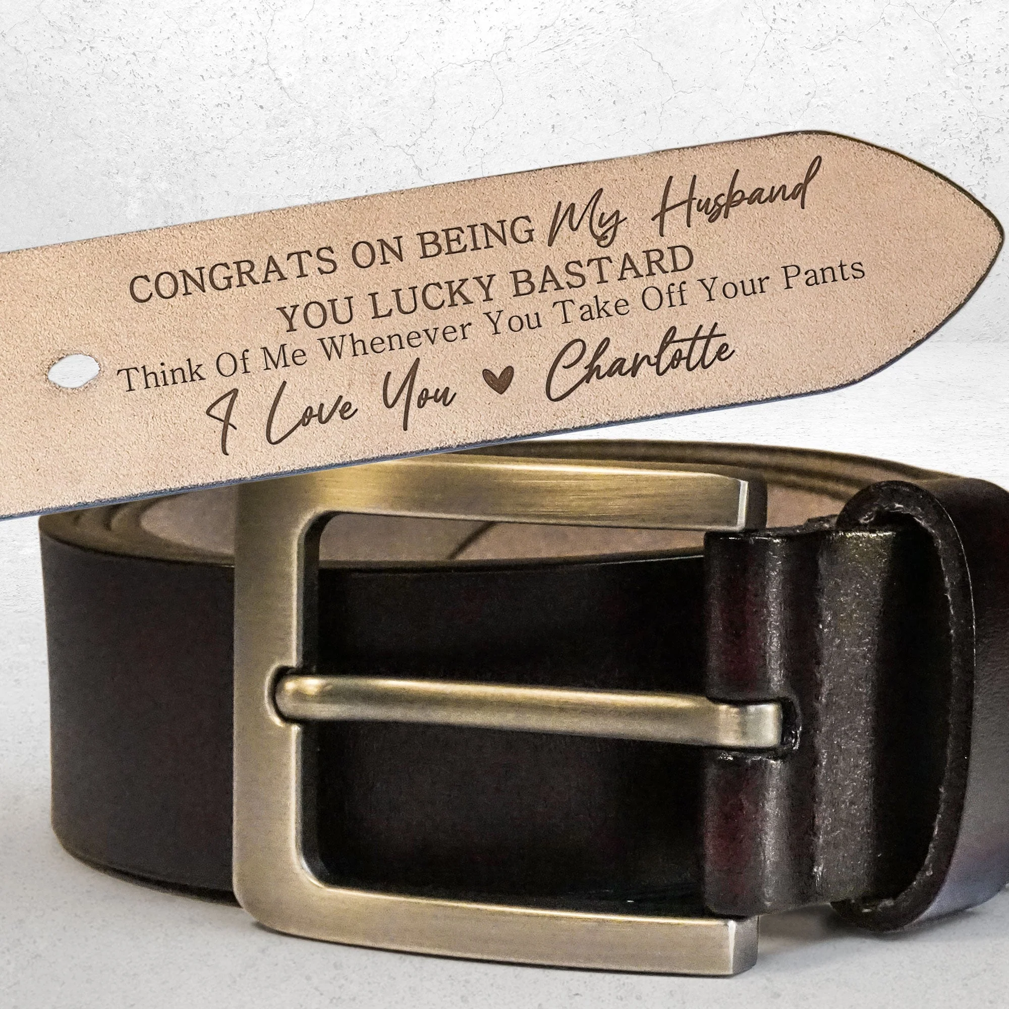 ''Congrats on Being My Husband''——Romantic Anniversary Gift for Husband with Personalized Message - Image 4