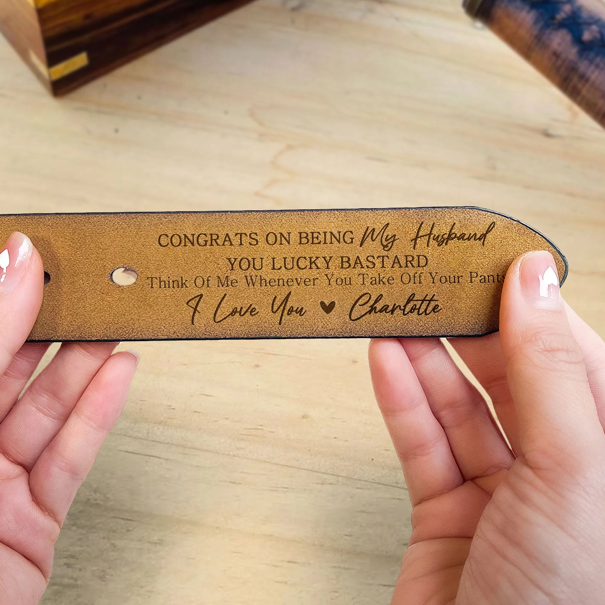 ''Congrats on Being My Husband''——Romantic Anniversary Gift for Husband with Personalized Message - Image 7