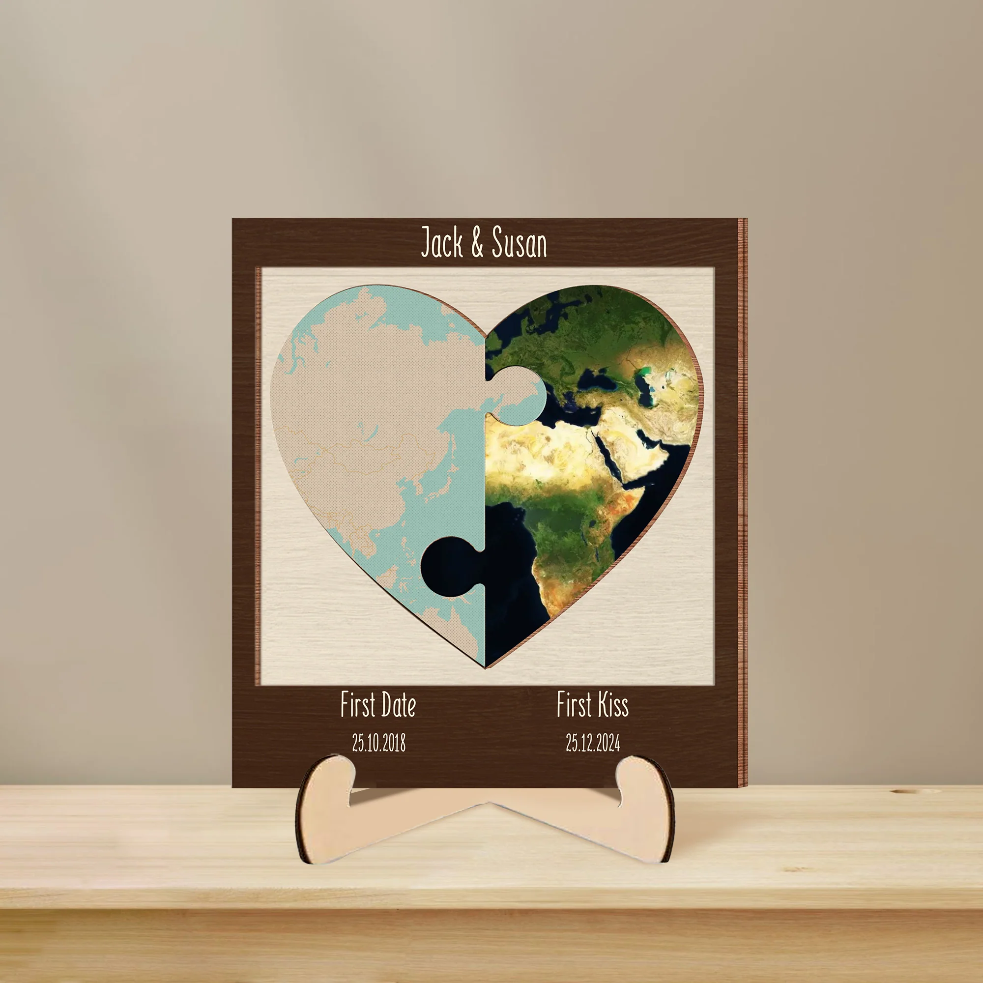 Customized Love Story Plaque - Highlight Your Important Dates and Places - Image 2