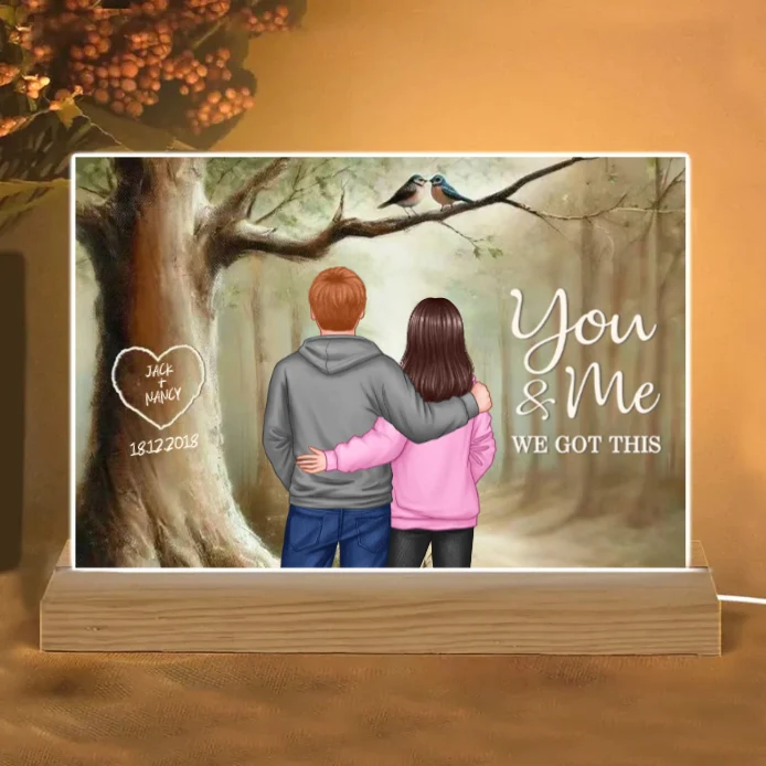 "You & Me" Personalized Couple Keychain - Perfect Sentimental Gift for Anniversaries, Valentine's Day & Weddings - Image 5
