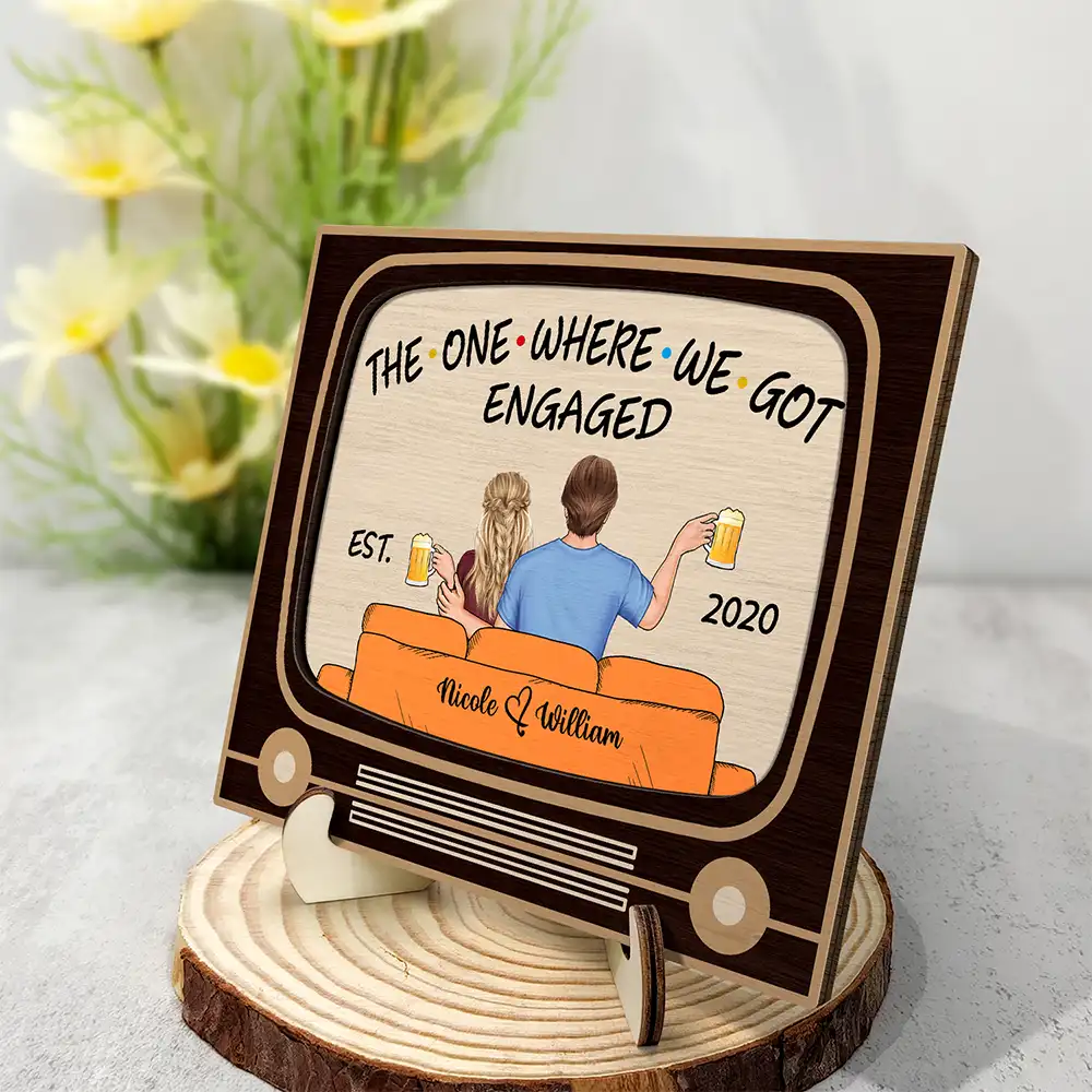Personalized 2-Layer Wooden Plaque – "Hubby & Wifey Series" Romantic Keepsake - Image 6