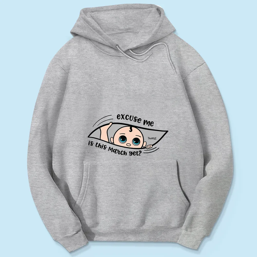 Funny Pregnancy T-Shirt – Customizable “Baby Is Coming” Women’s Tee, Hoodie & Sweatshirt, Perfect Gift for Moms-to-Be - Image 10