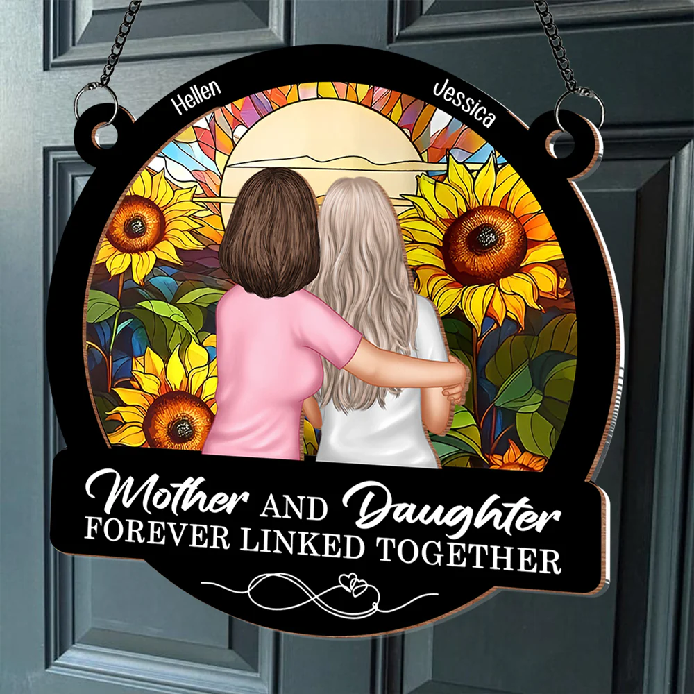 ‘Forever Linked Together’ Mother-Daughter Sunflower Ornament - Perfect Keepsake for Mom - Image 4