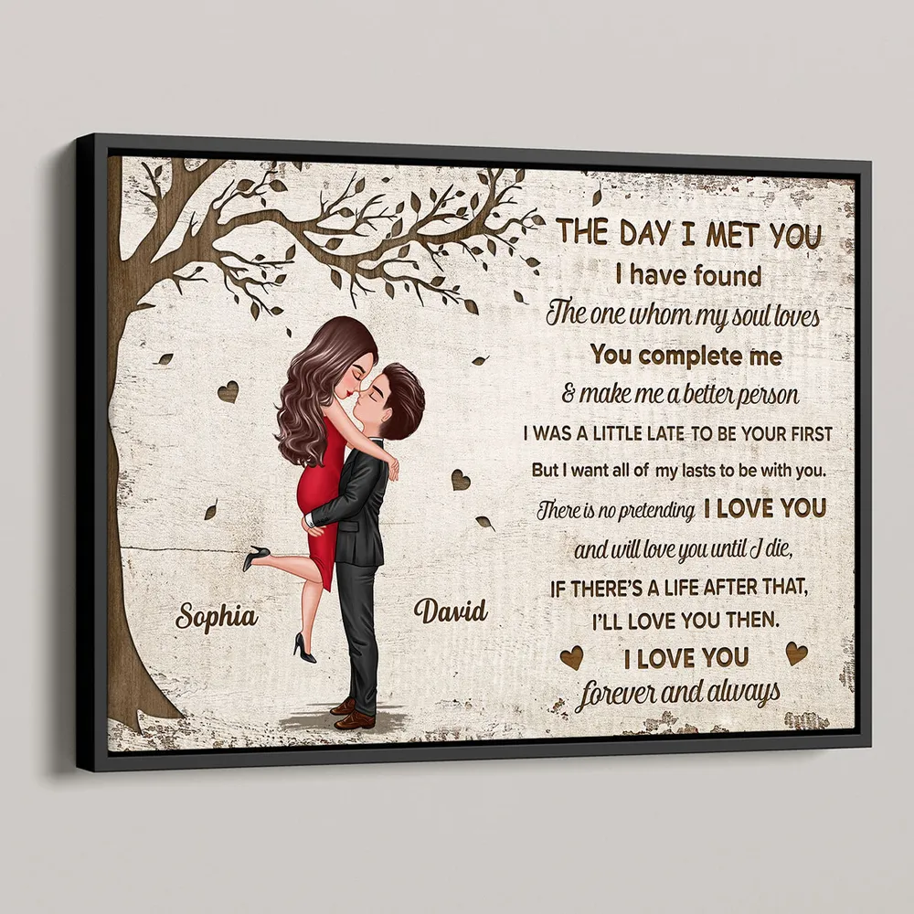 Love’s Embrace Artwork – Valentine’s Day “You Make Me a Better Person” Couple Poster, Perfect Gift for Newlyweds - Image 5