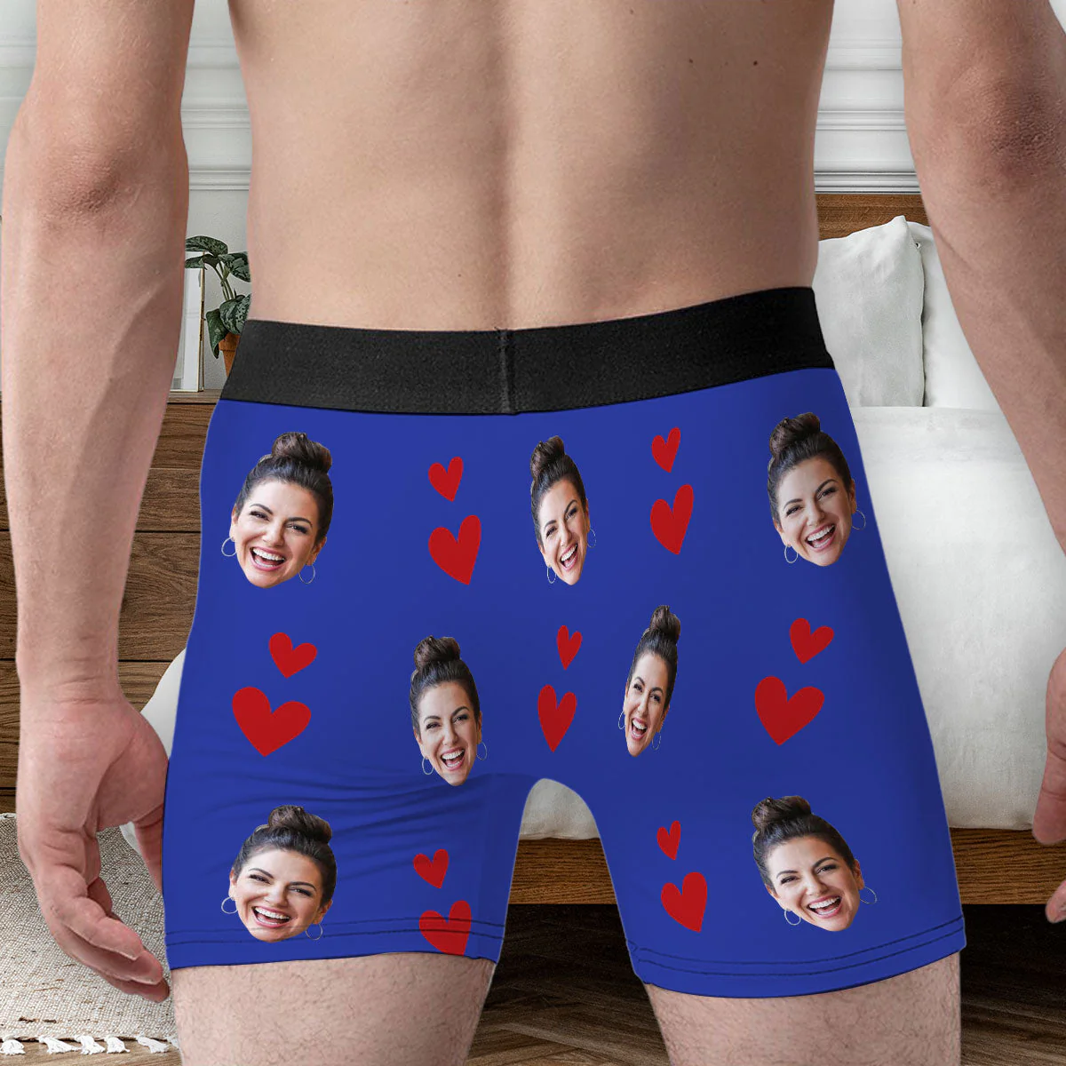 I Licked It, So It's Mine - Personalized Photo Men's Boxer Briefs, Funny Valentine’s Day Gift - Image 5