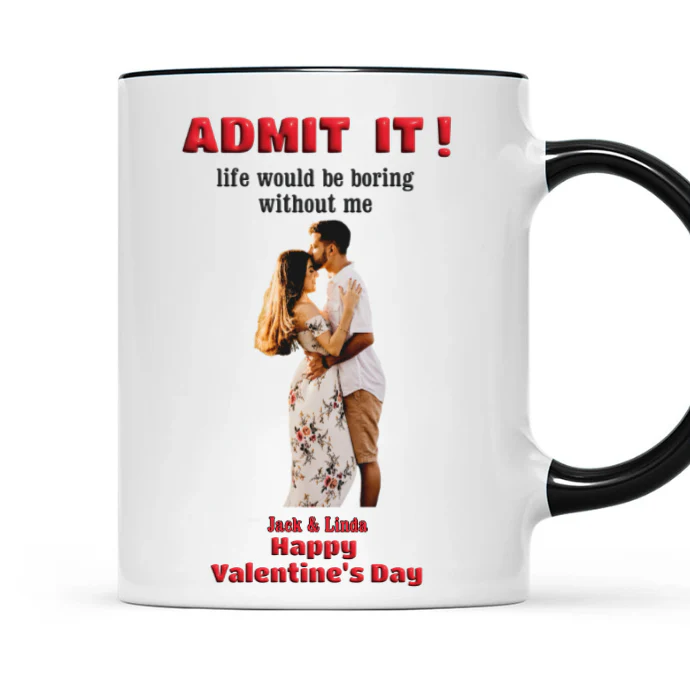 Personalized Valentine’s Day Glass Cup – Romantic Gift for Couples - Image 6