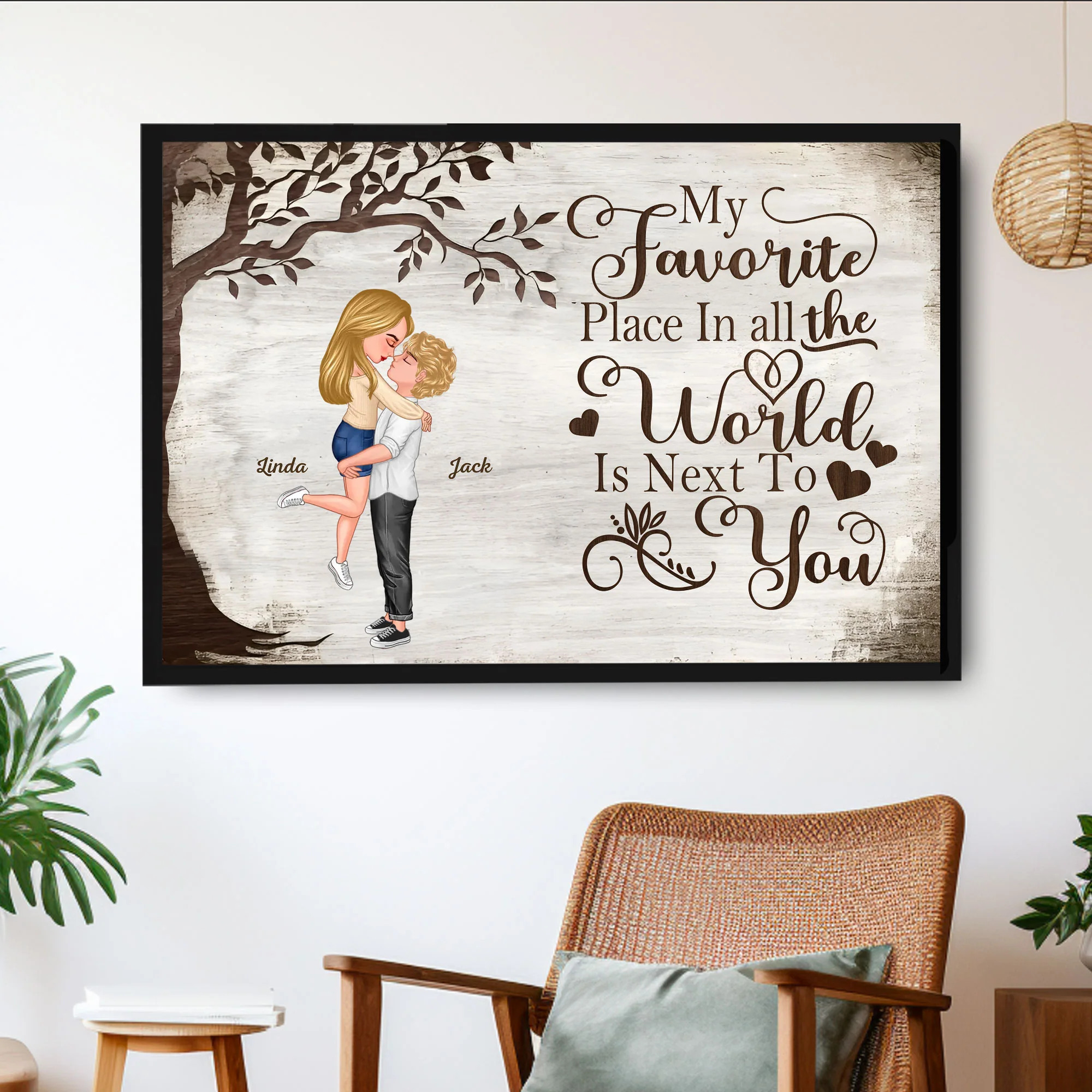 Personalized Couple Poster – Custom Love Memory Keepsake Gift - Image 2