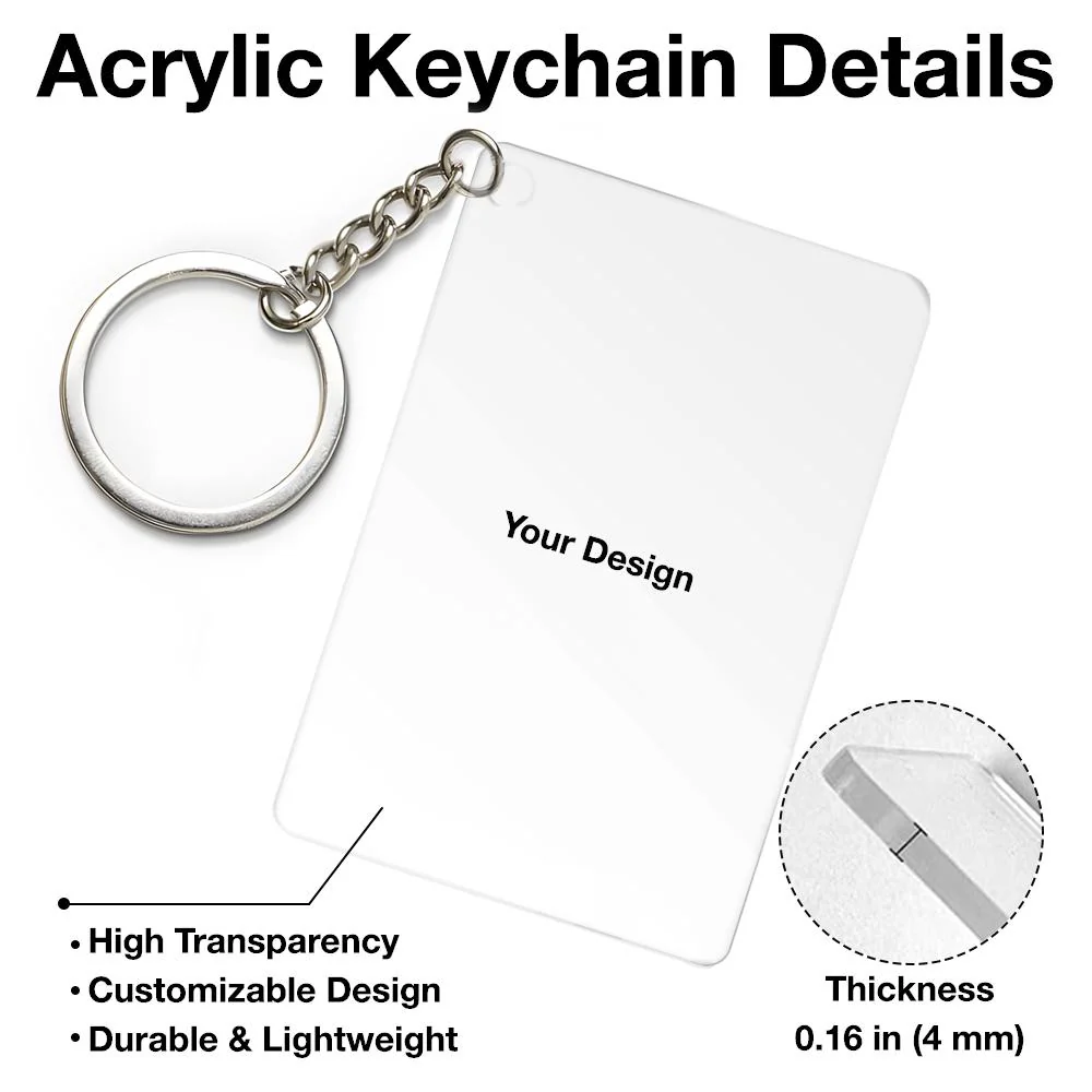 Memorial Keychain - Personalized Acrylic Design, A Gift of Love and Remembrance - Image 4