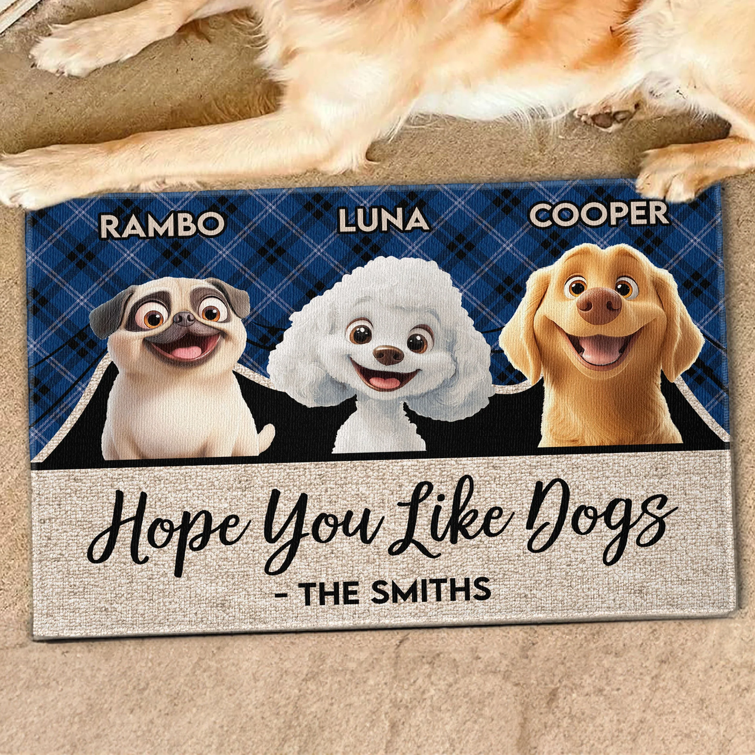 Hope You Like Dogs - Personalized Pet-Themed Doormat, Perfect for Home Decor and Valentine's Gifts, Available in Standard and Premium Options - Image 6