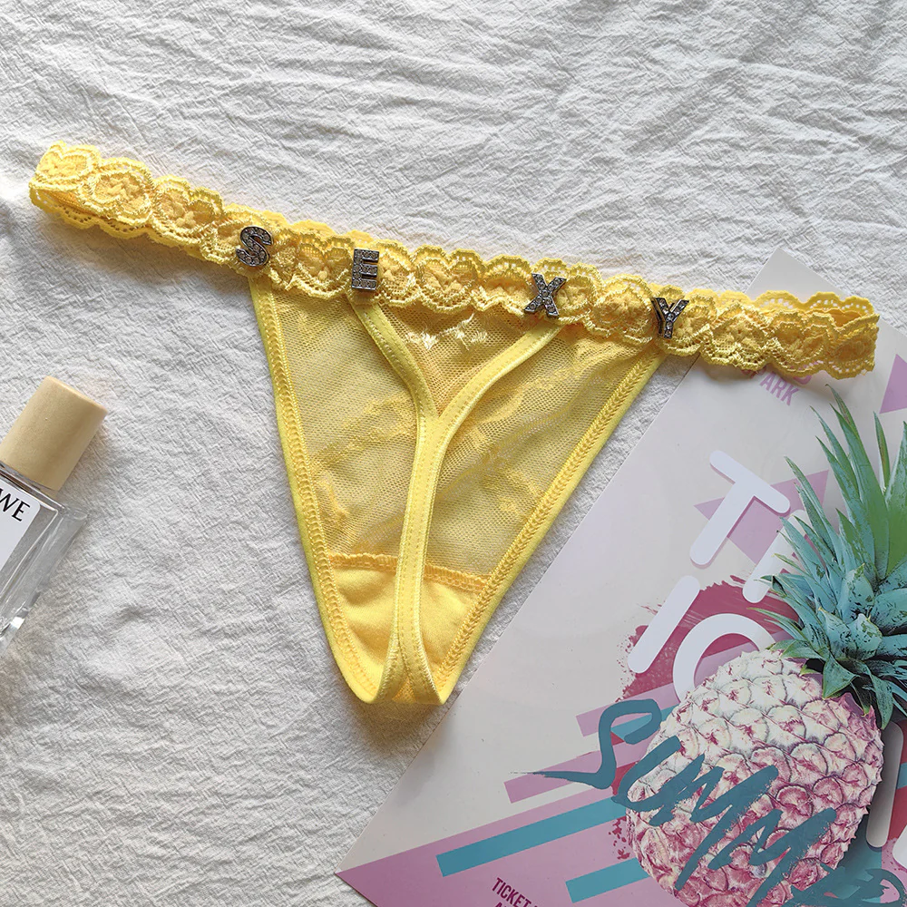 Customizable Sexy Women's Thong, Personalized Text Design, Valentine's Day Gift, Romantic Present for Couples - Image 2