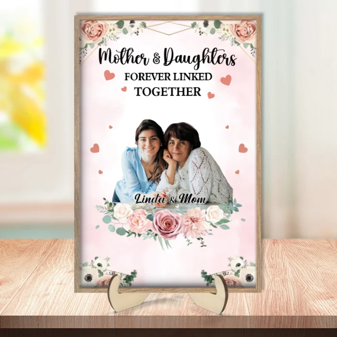 The Love Between Mother and Daughter Is Forever - Personalized Acrylic Plaque - Image 7