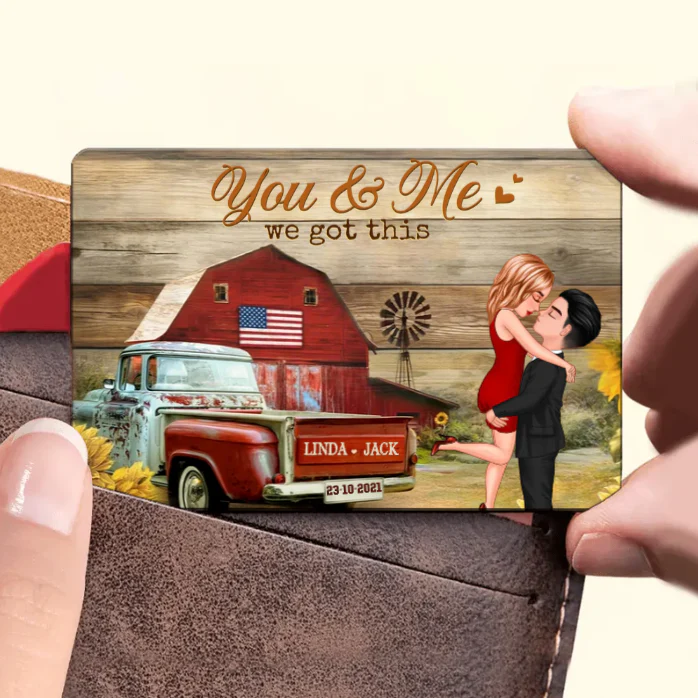 You & Me Rustic Vintage Truck Themed Couple Poster, Romantic Gift for Anniversaries - Image 11