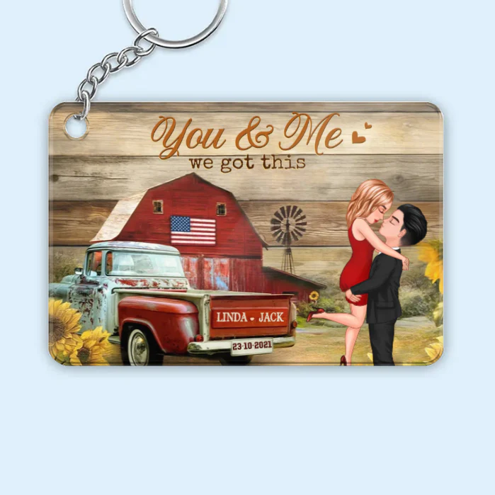 You & Me Rustic Vintage Truck Themed Couple Poster, Romantic Gift for Anniversaries - Image 8