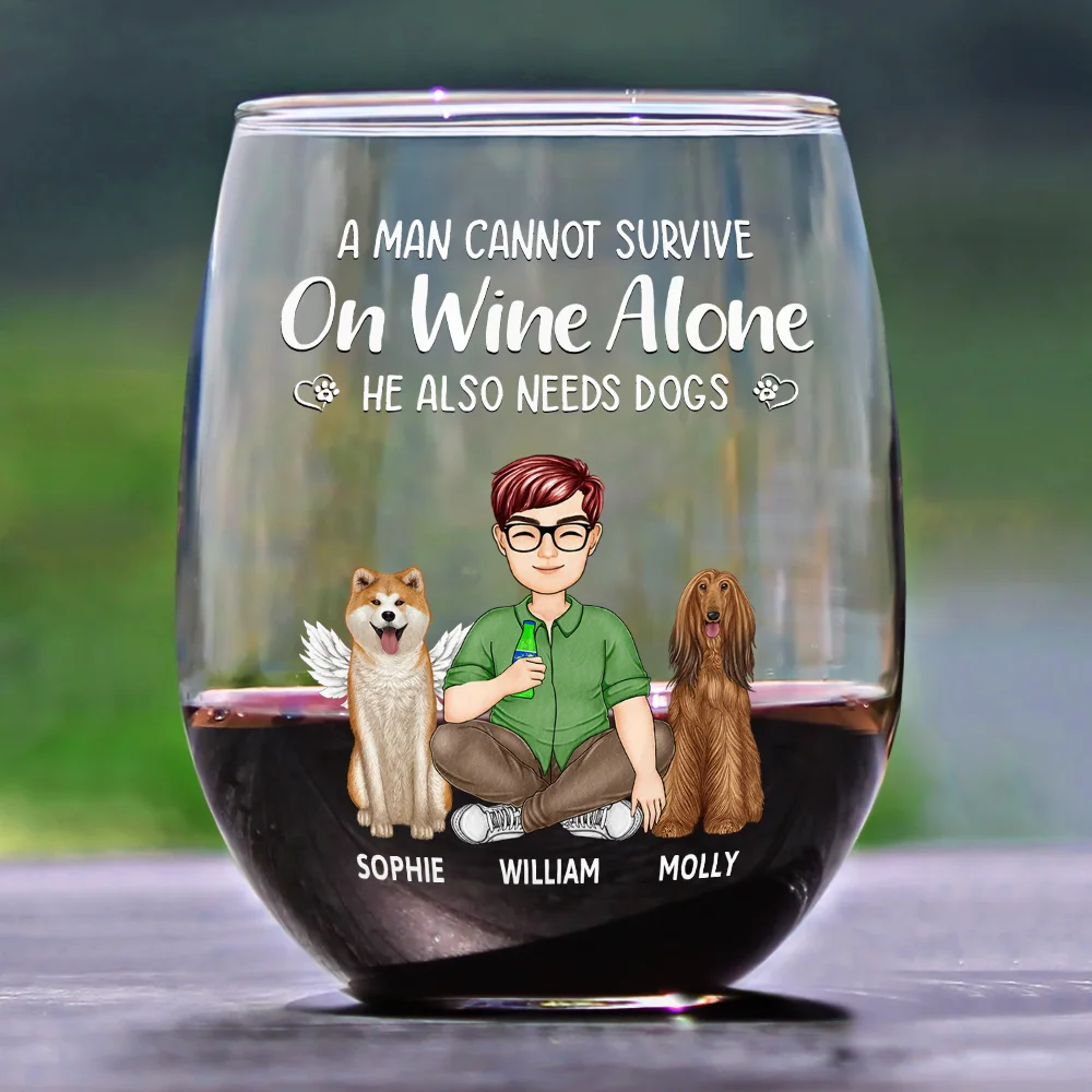 Personalized Women’s Wine Glass - Special Gift for Dog Mom, Dog Dad - Valentine's Day Keepsake for Couples, Pet Lovers, and Families - Image 7