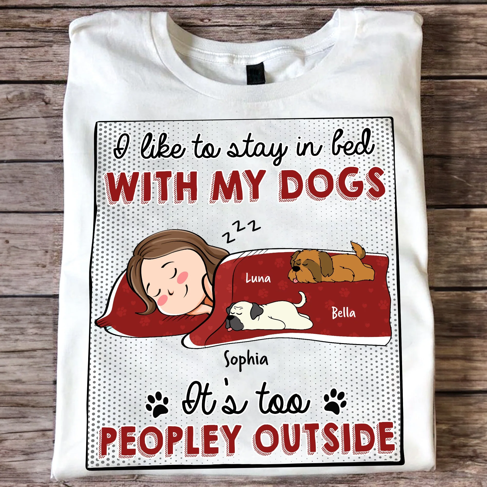 Pet-Themed Personalized Tee – Cozy Design for Valentine's, Mother's Day, and More - Image 3