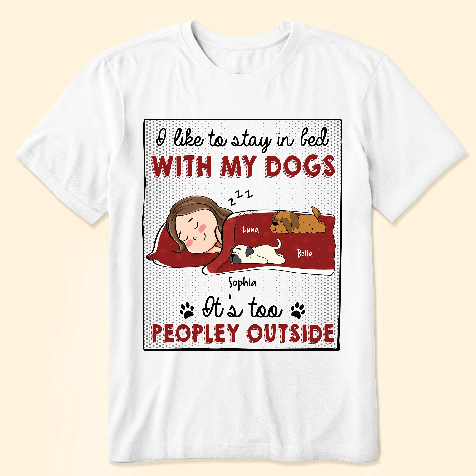 Pet-Themed Personalized Tee – Cozy Design for Valentine's, Mother's Day, and More - Image 4