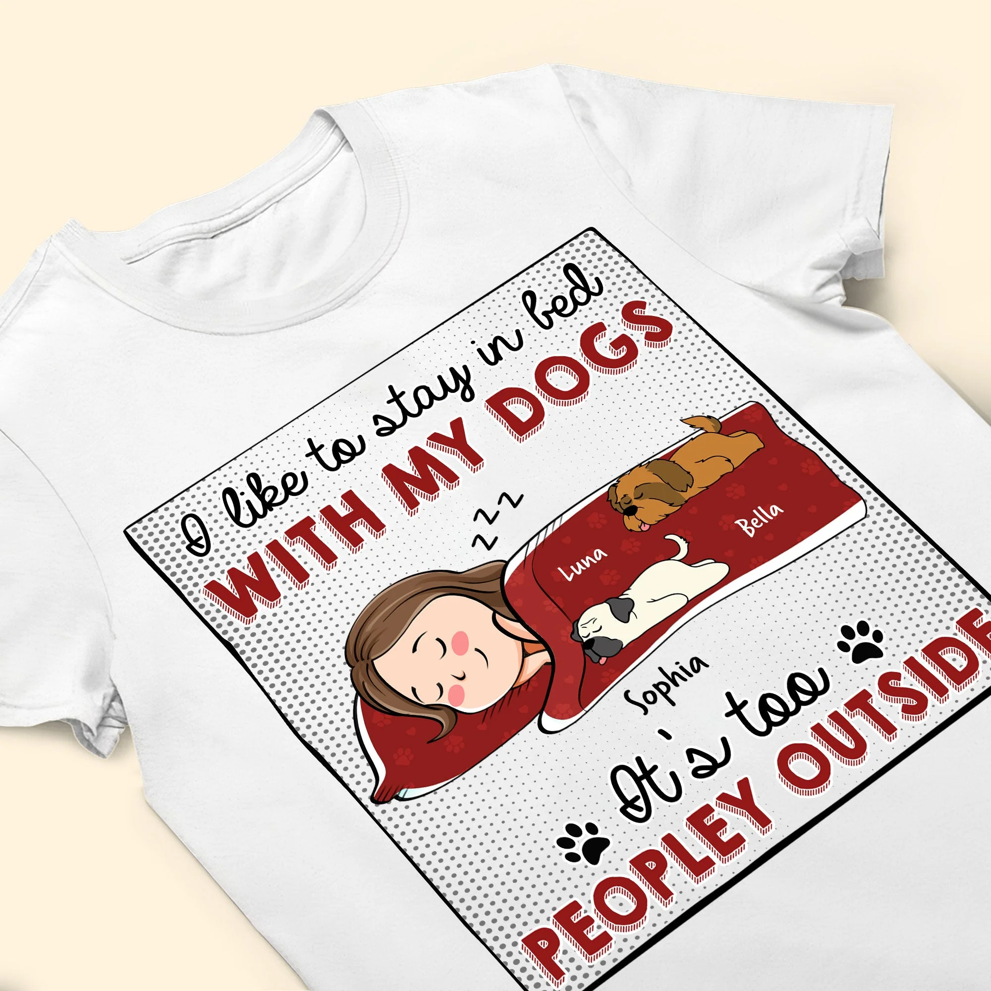 Pet-Themed Personalized Tee – Cozy Design for Valentine's, Mother's Day, and More - Image 5