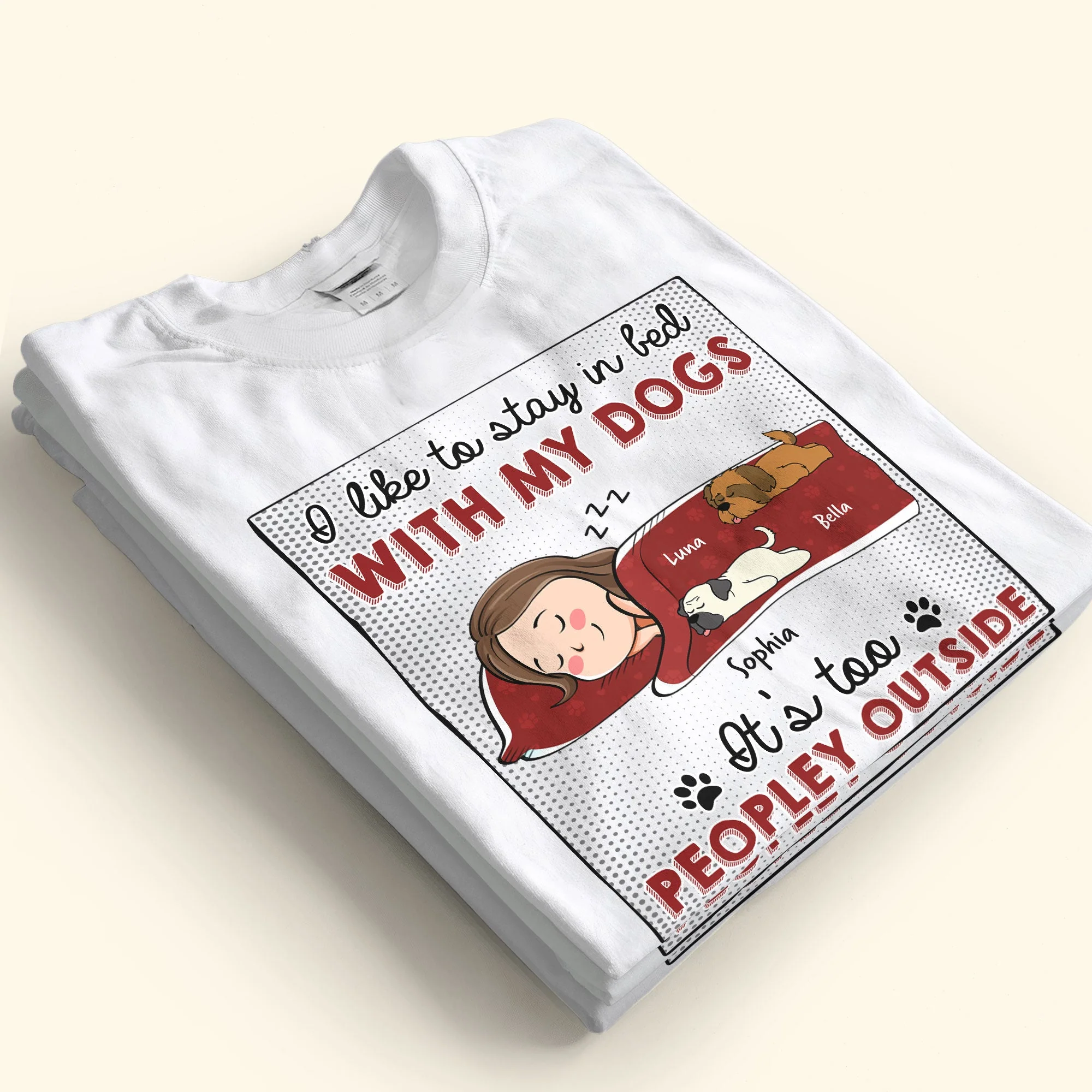 Pet-Themed Personalized Tee – Cozy Design for Valentine's, Mother's Day, and More - Image 6