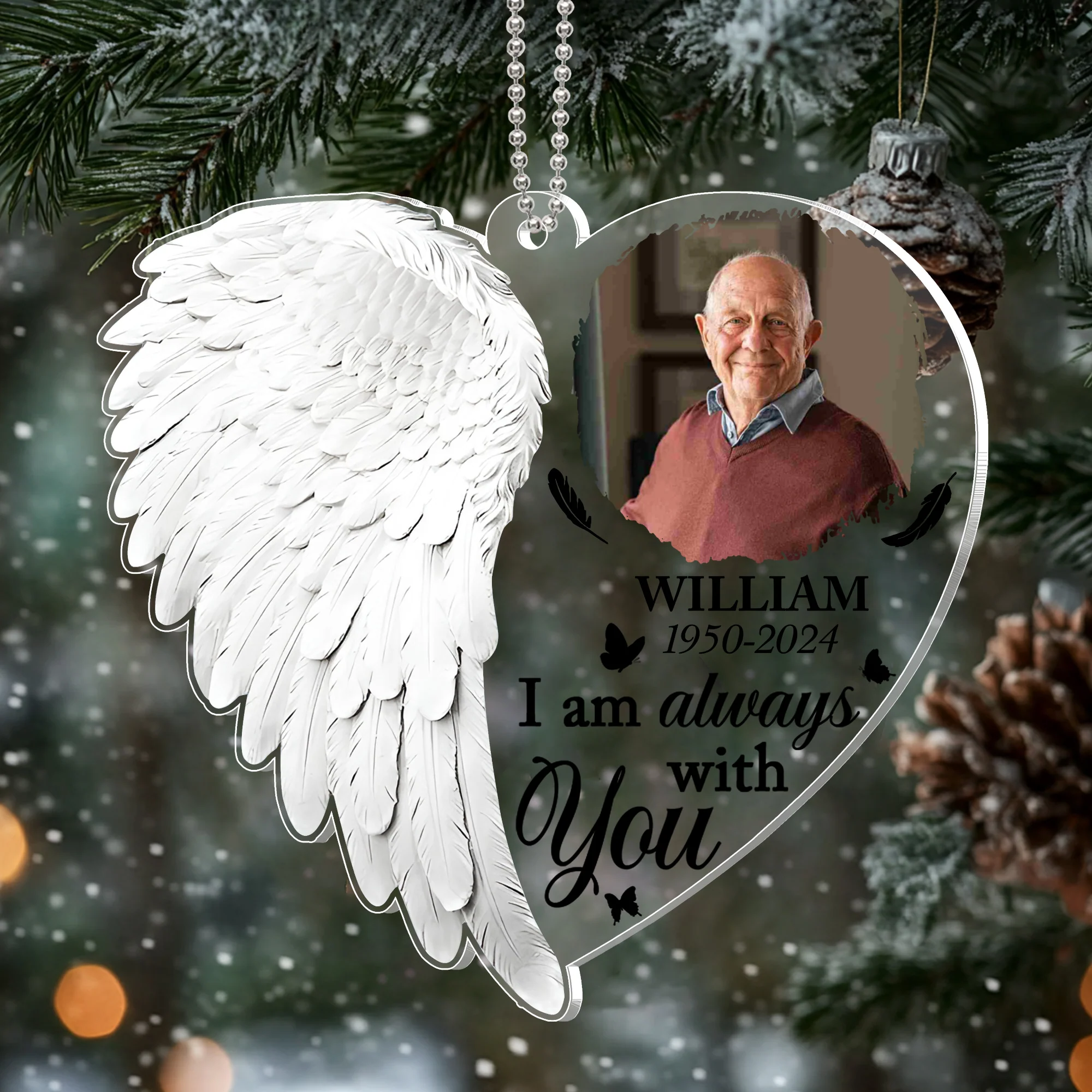 Eternal Remembrance - Personalized Acrylic Ornament, A Special Gift for Loved Ones - Image 3