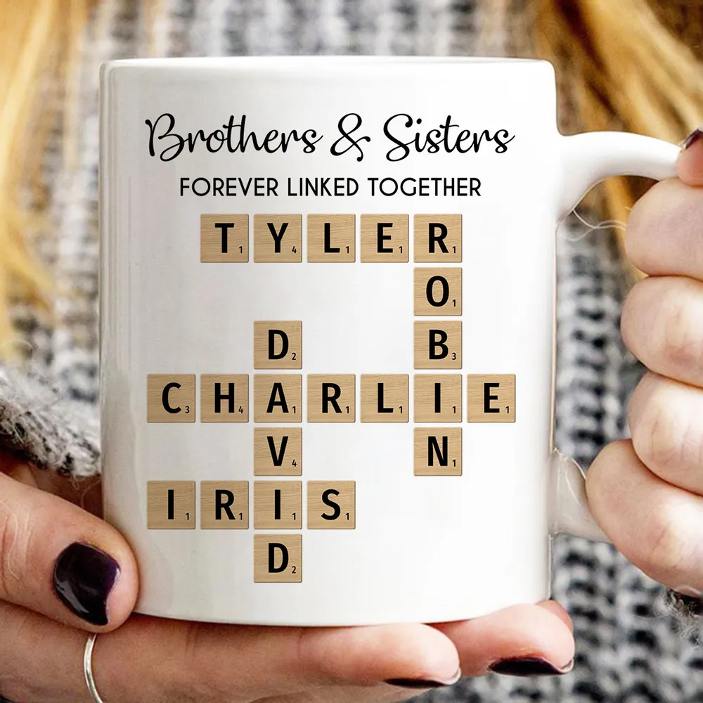 Brothers & Sisters Forever Linked Mug - Custom Gift for Birthdays and Holidays - Image 6