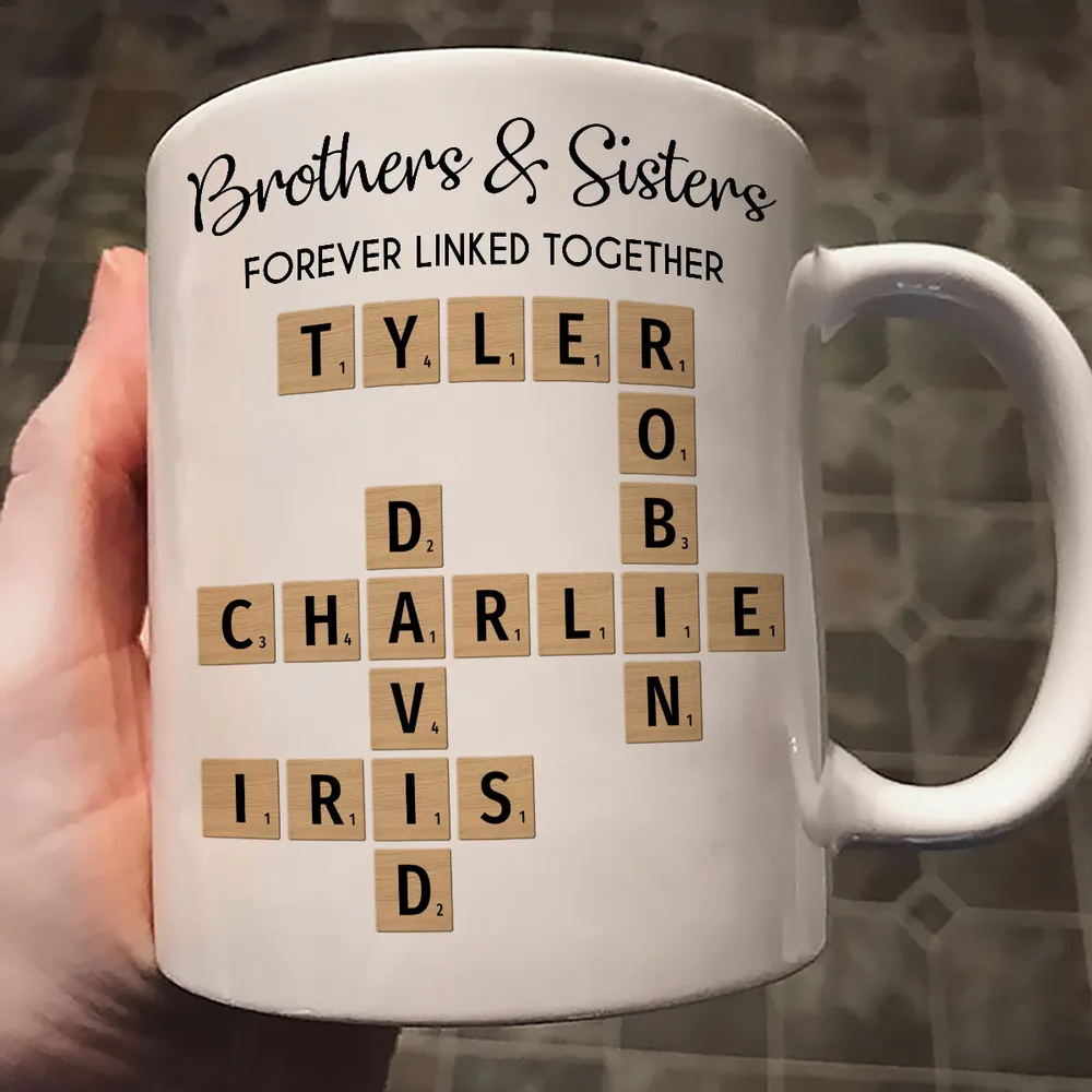 Brothers & Sisters Forever Linked Mug - Custom Gift for Birthdays and Holidays - Image 7