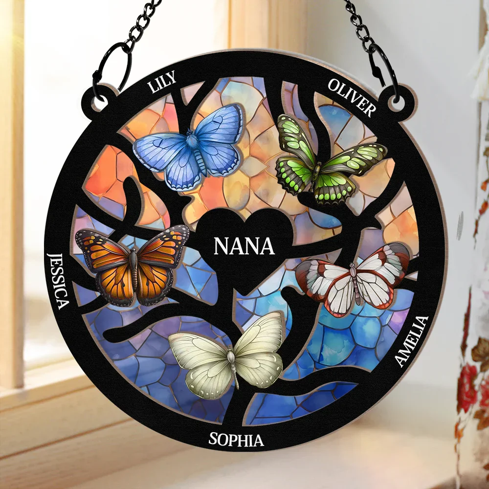 Butterfly-Themed Family Tree Ornament – Perfect Gift for Personalized Meaning - Image 4