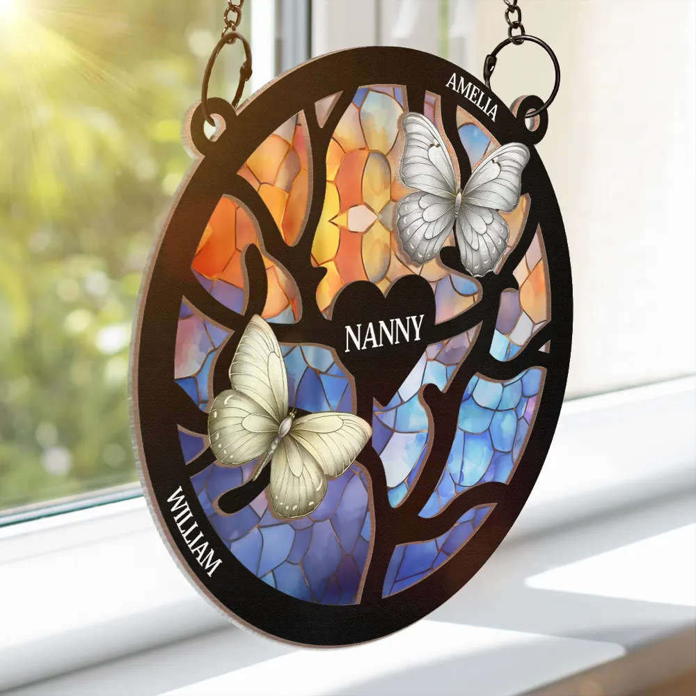 Butterfly-Themed Family Tree Ornament – Perfect Gift for Personalized Meaning - Image 6