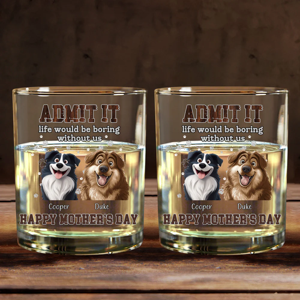 Fun Whiskey Glass - Unique Gift for Dog Owners with Heartwarming Personalized Design - Image 3