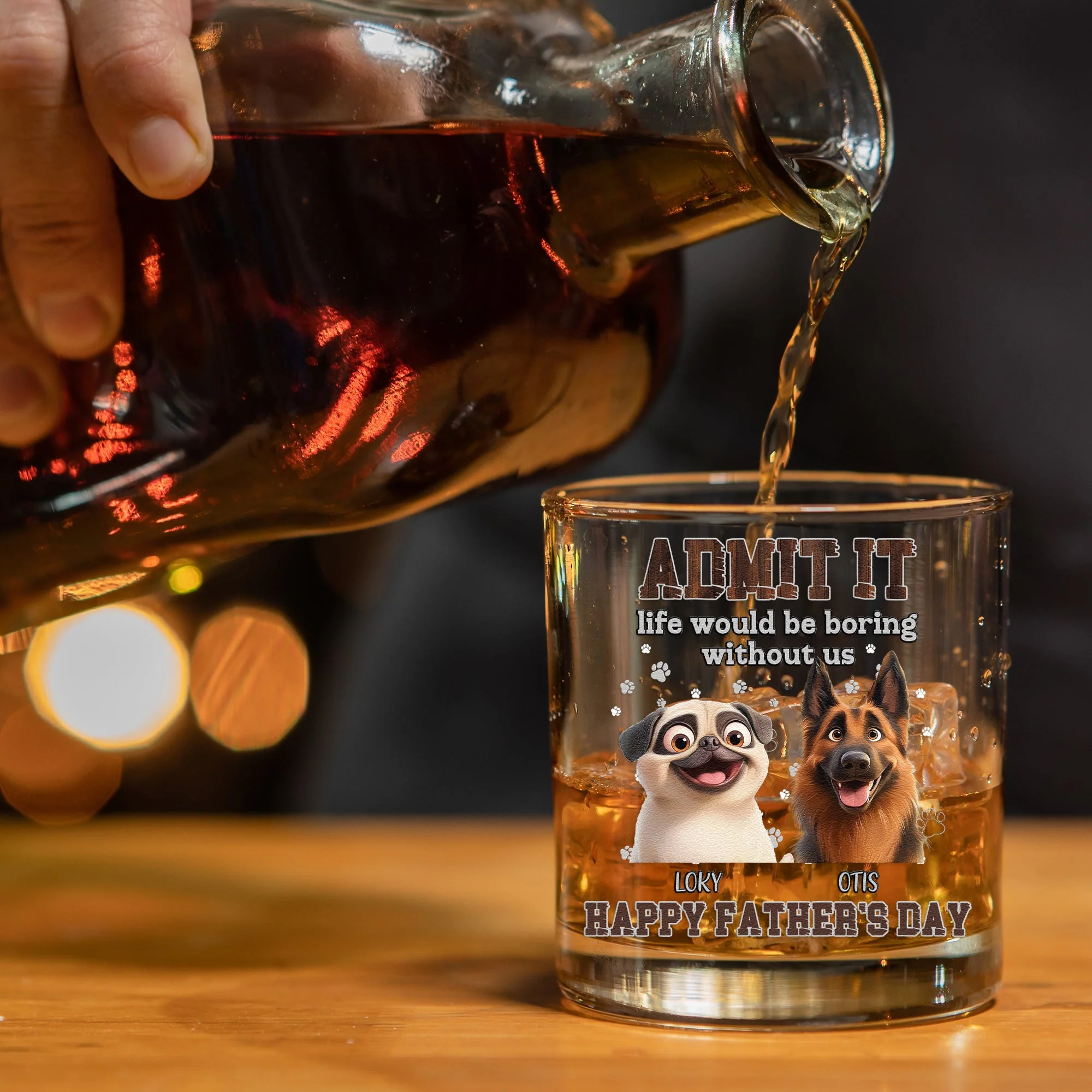 Fun Whiskey Glass - Unique Gift for Dog Owners with Heartwarming Personalized Design - Image 5