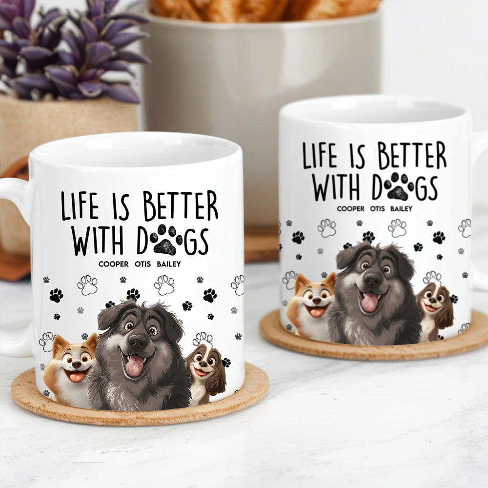 Adorable Dog-Themed Ceramic Mug, Adding Warmth and Joy to Your Day - Image 3