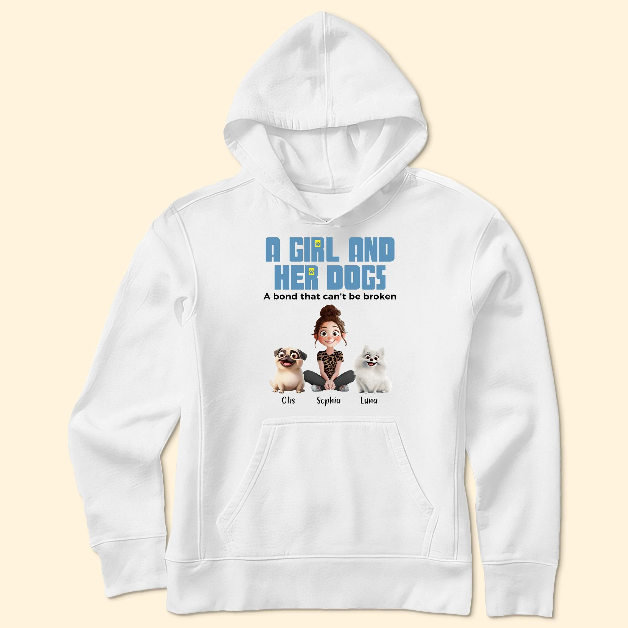 Custom Dog & Owner Classic Tee - Personalized Pet Gift Keychain Canvas - Image 9