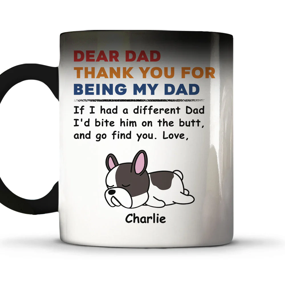 Creative Pet-Themed Color Changing Mug – Personalized  Design, Special Gift for Father, Mother and Family - Image 5