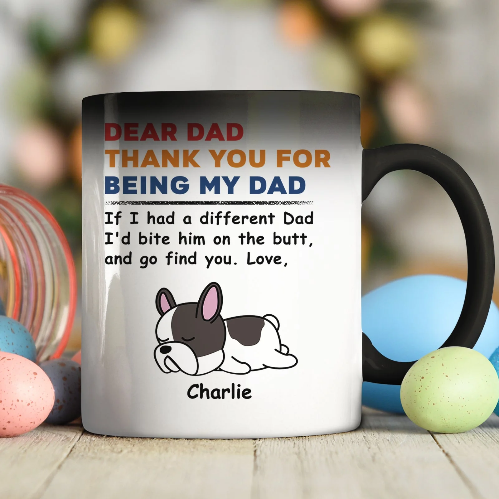 Creative Pet-Themed Color Changing Mug – Personalized  Design, Special Gift for Father, Mother and Family - Image 7