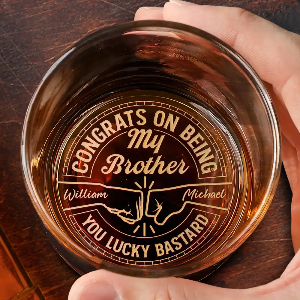 Personalized Custom Glass – Humorous Design for Brothers, Fathers, and Friends with Multiple Themes - Image 3