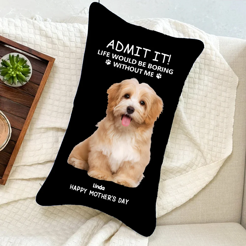 Personalized Pet Rectangular Pillow – Humorous Pet-Themed Design, Special Gift for Pet Lovers - Image 2