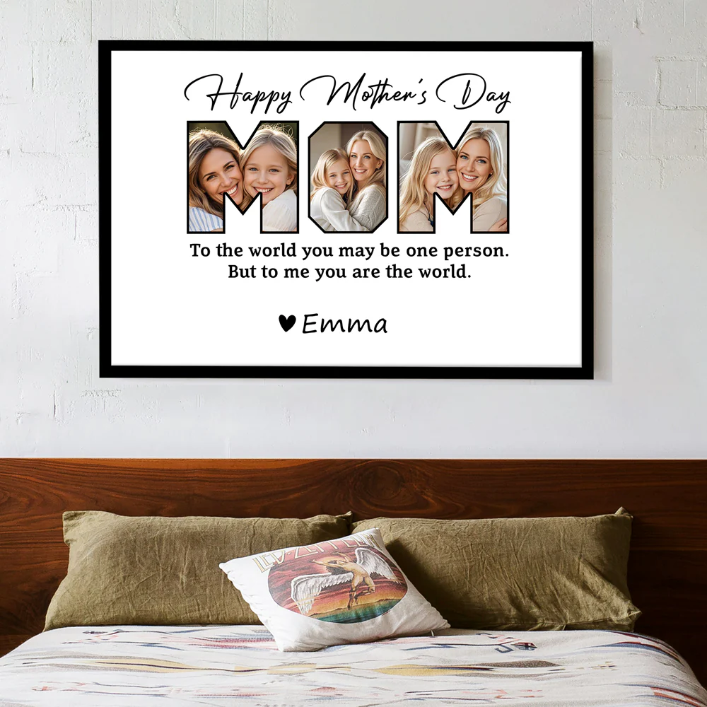 Personalized Mother's Day Poster - Custom Family Moments Canvas - Image 3
