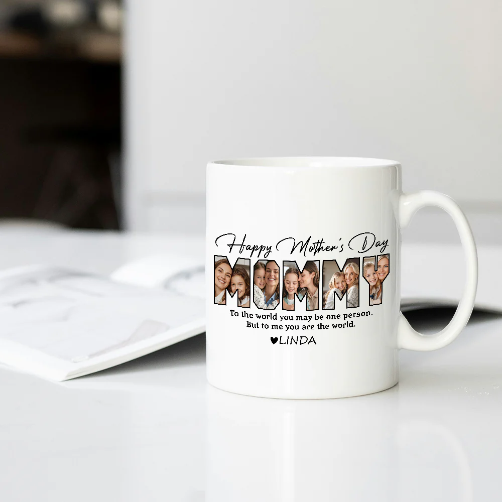 Customized Mother's Day Photo Mug – Personalized Ceramic Cup - Image 4