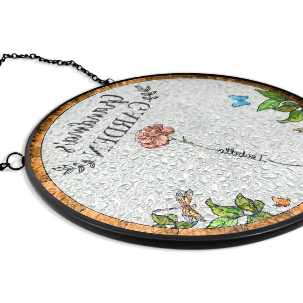 Custom Grandma’s Garden Suncatcher Ornament – Personalized Floral Gift with Family Names – Thoughtful Gift for Grandmother, Birthday & Mother’s Day - Image 11