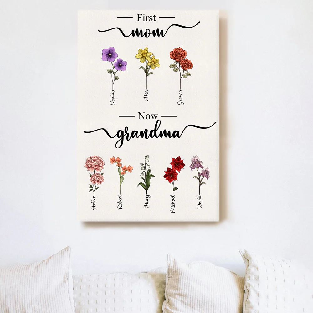 Customized Family Poster/Canvas - Personalized Gift for Mother's Day - Image 2