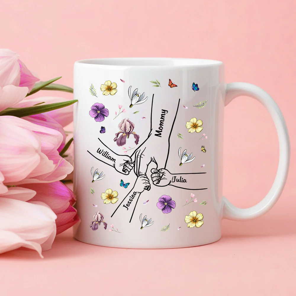 Mother & Daughter – A Bond That Can’t Be Broken | Personalized White Ceramic Mug - Ideal Gift for Mother's Day, Family Gatherings, or Special Occasions - Image 2