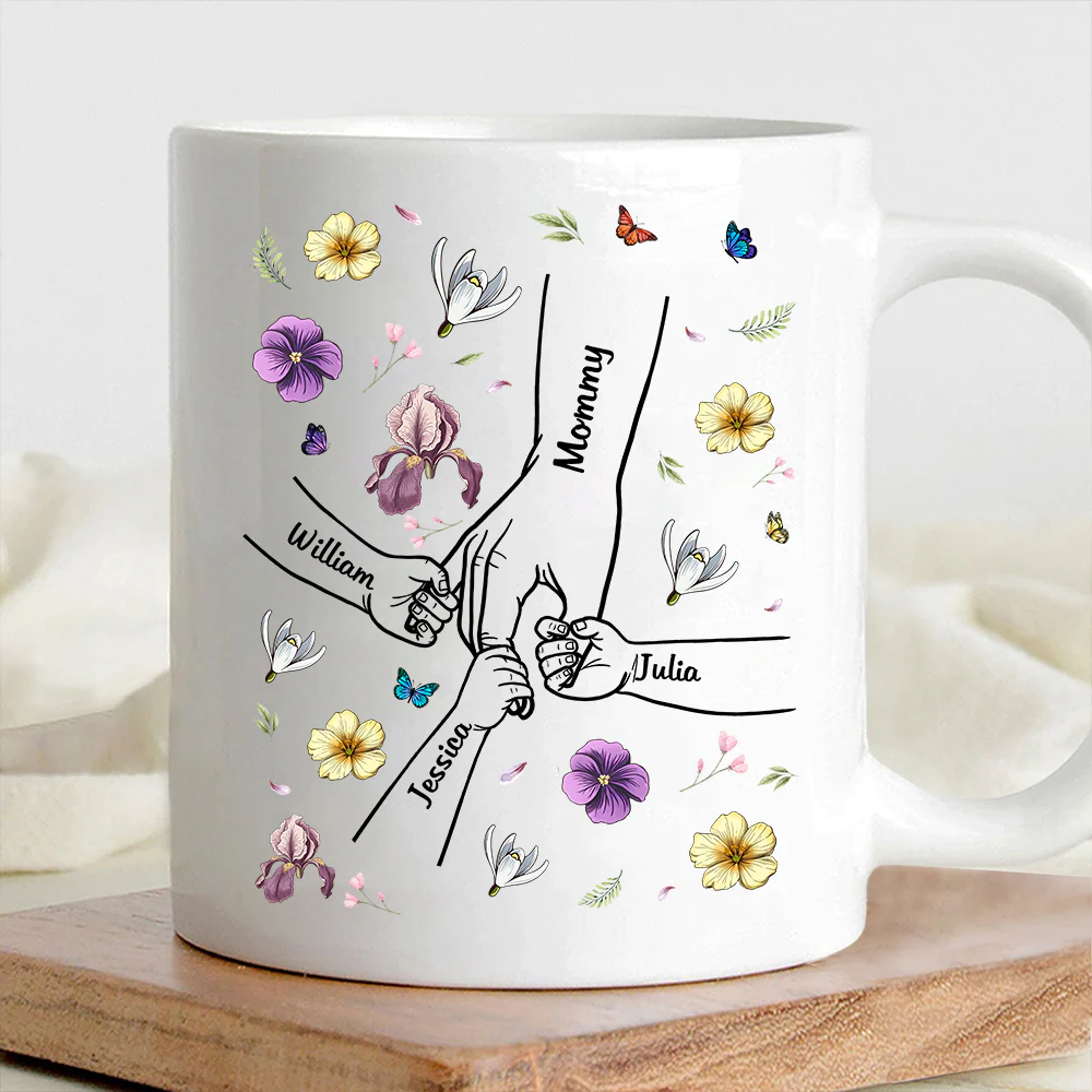 Mother & Daughter – A Bond That Can’t Be Broken | Personalized White Ceramic Mug - Ideal Gift for Mother's Day, Family Gatherings, or Special Occasions - Image 3
