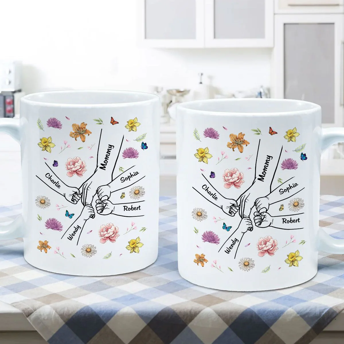 Mother & Daughter – A Bond That Can’t Be Broken | Personalized White Ceramic Mug - Ideal Gift for Mother's Day, Family Gatherings, or Special Occasions - Image 8