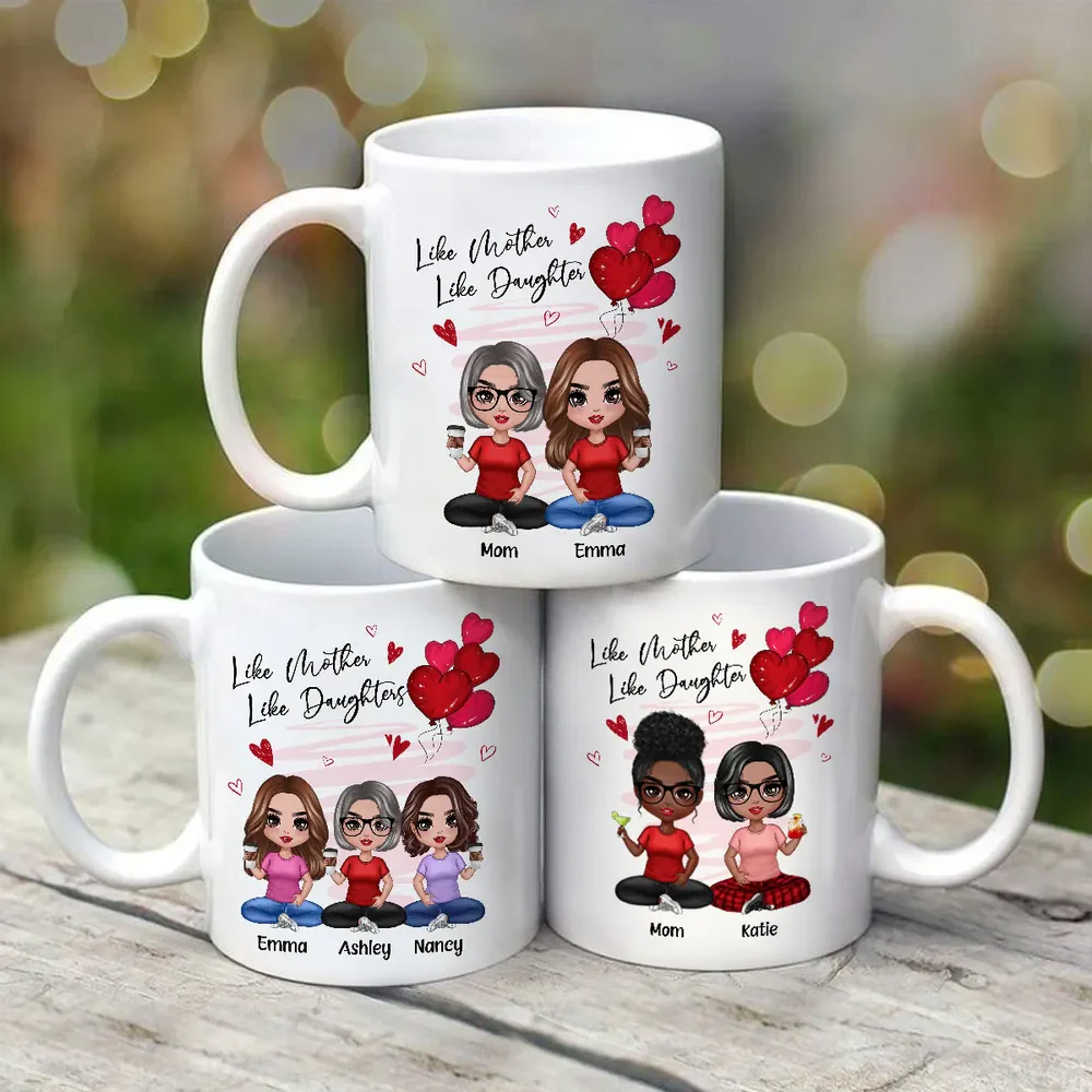 Like Mother, Like Daughters - Custom Ceramic Mug, Perfect Gift for Moms and Daughters - Personalized Mug Celebrating the Unbreakable Bond! - Image 7
