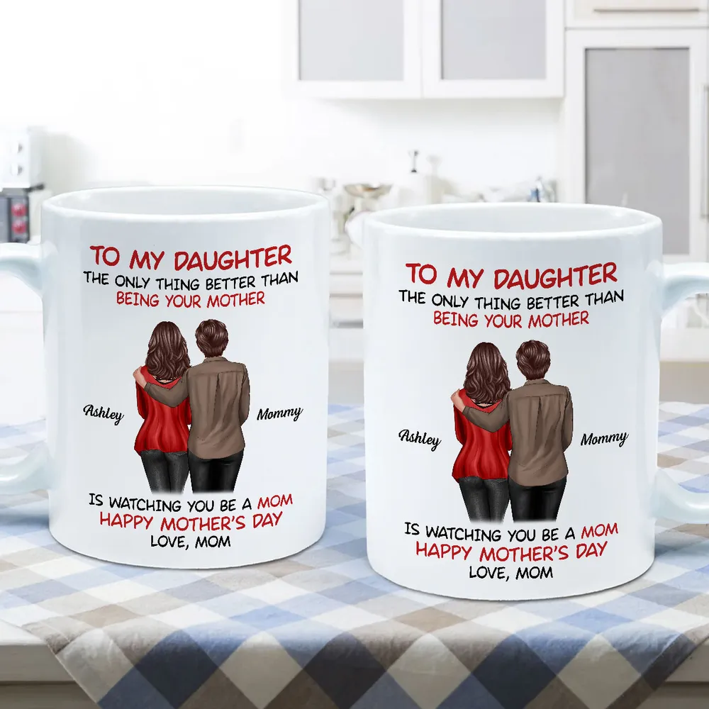 Custom Motherly Love Mug | Personalized Gift Cup for Mom or Daughter - Image 7